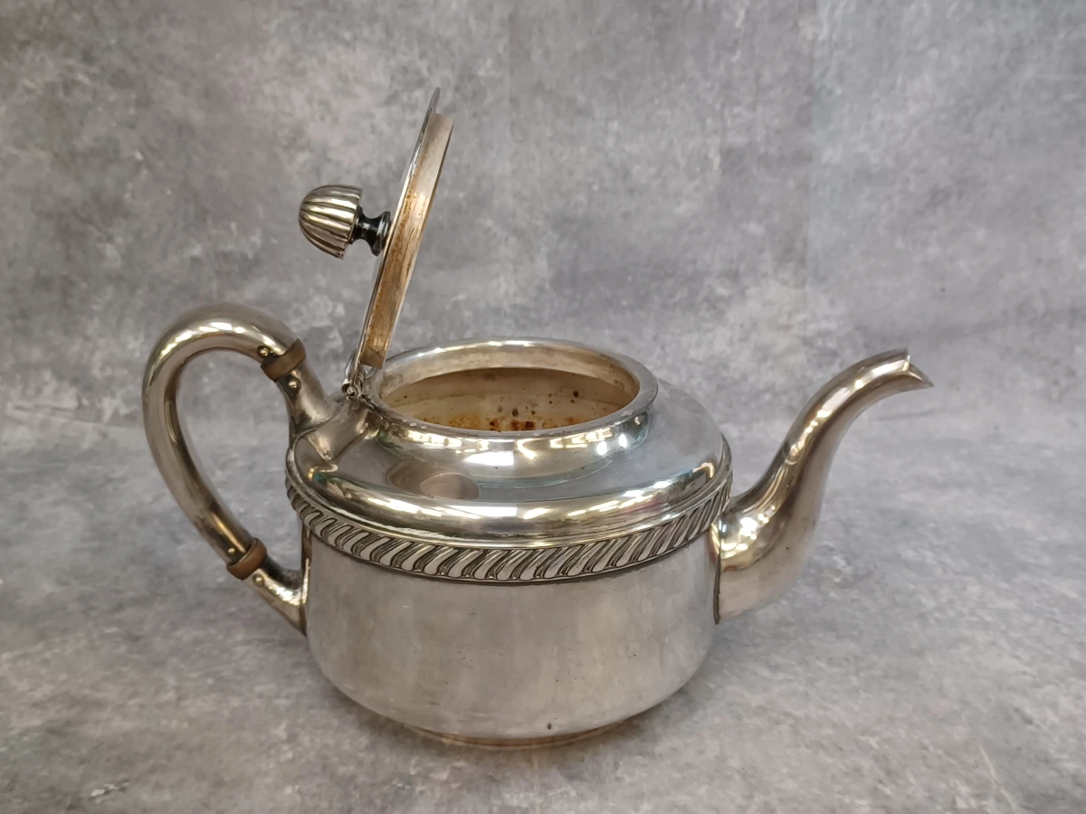 Antieke Reed & Barton US Navy verzilverde theepot – Model 3000 – ca. 1920-1940