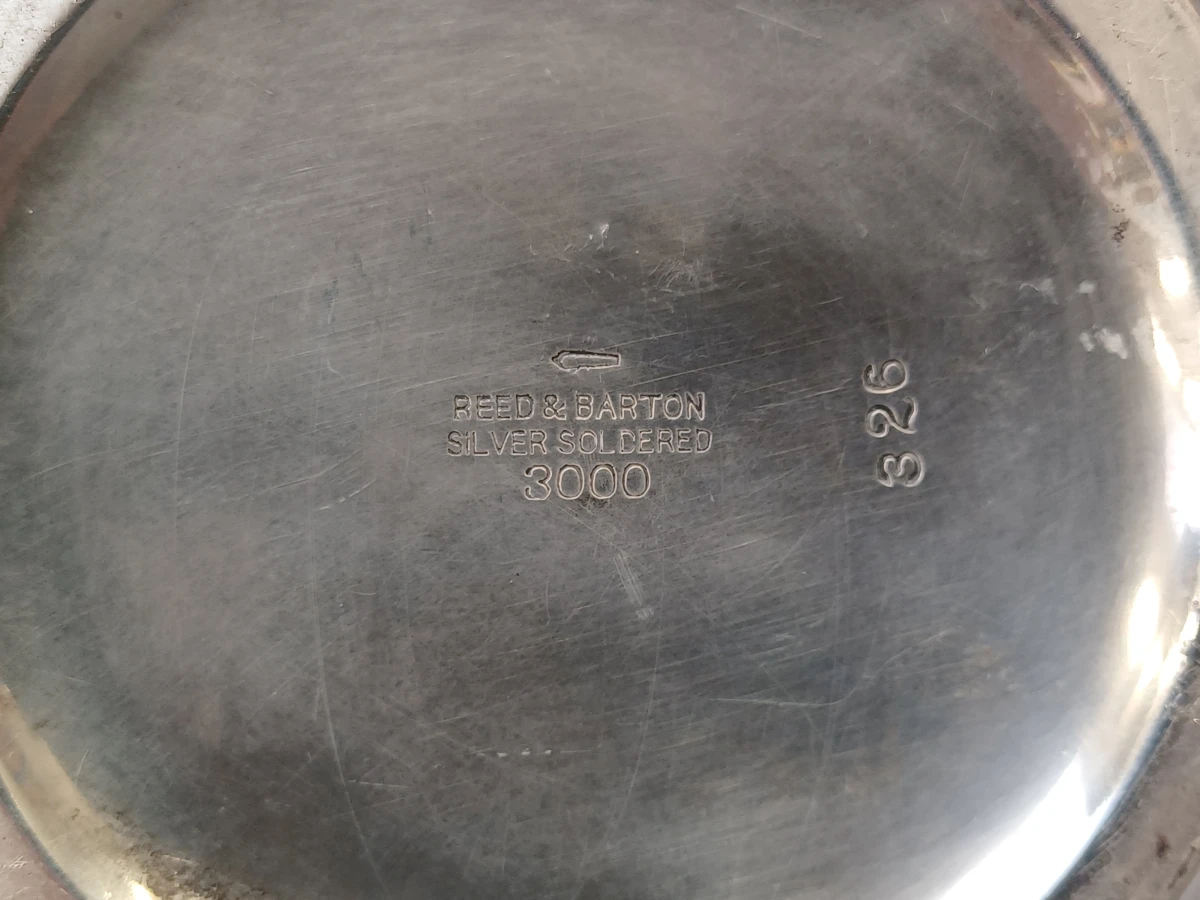 Antieke Reed & Barton US Navy verzilverde theepot – Model 3000 – ca. 1920-1940