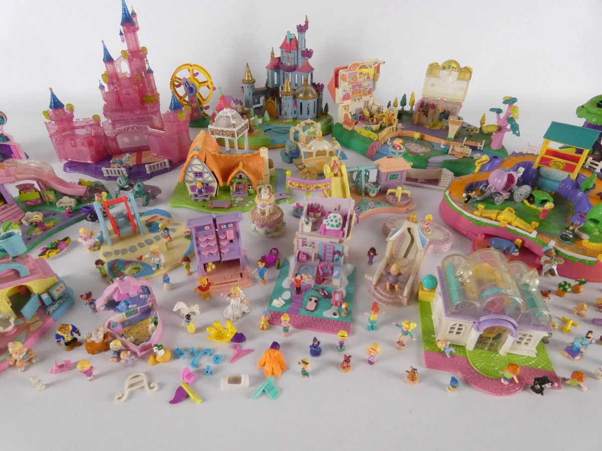 Polly Pocket speelsets en figuurtjes vintage set