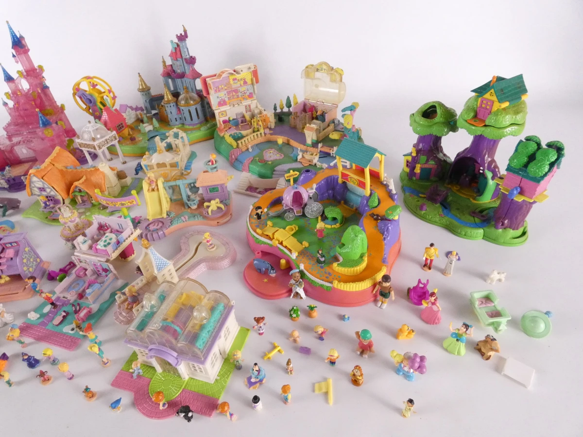 Polly Pocket speelsets en figuurtjes vintage set