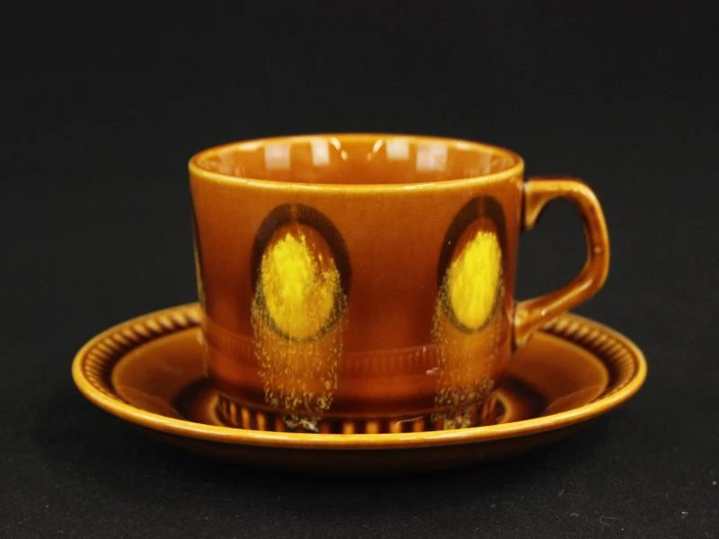 Vintage Boch Delta koffiekopjes set voor 6 personen