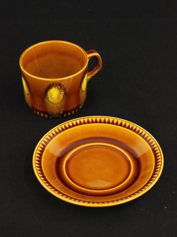 Vintage Boch Delta koffiekopjes set voor 6 personen