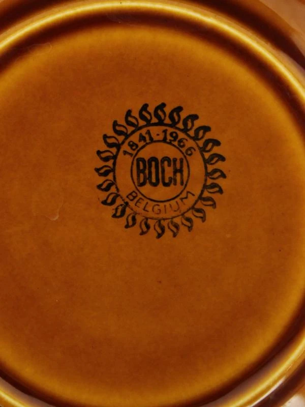 Vintage Boch Delta koffiekopjes set voor 6 personen