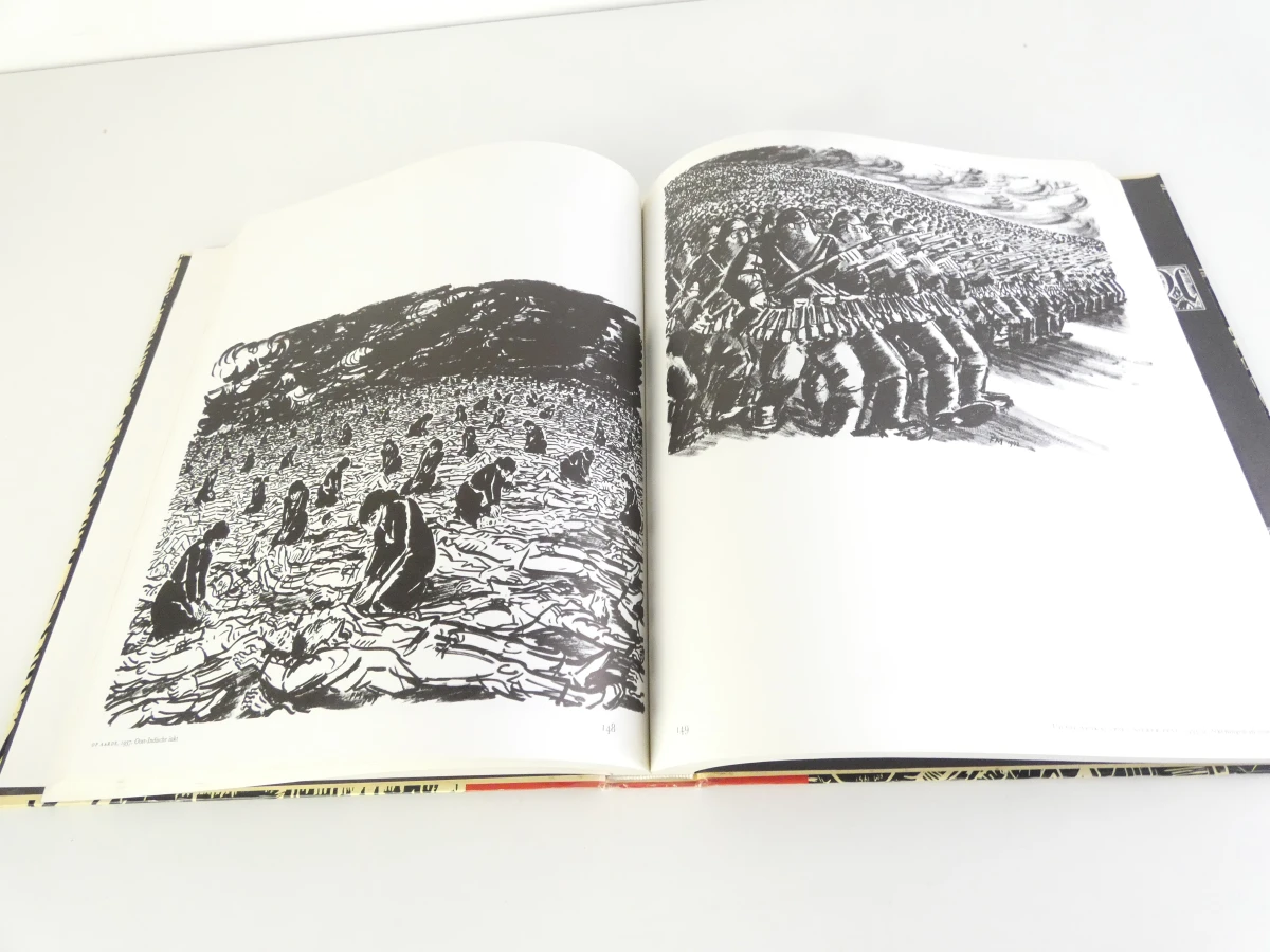 Boek Frans Masereel met houtsneden en illustraties
