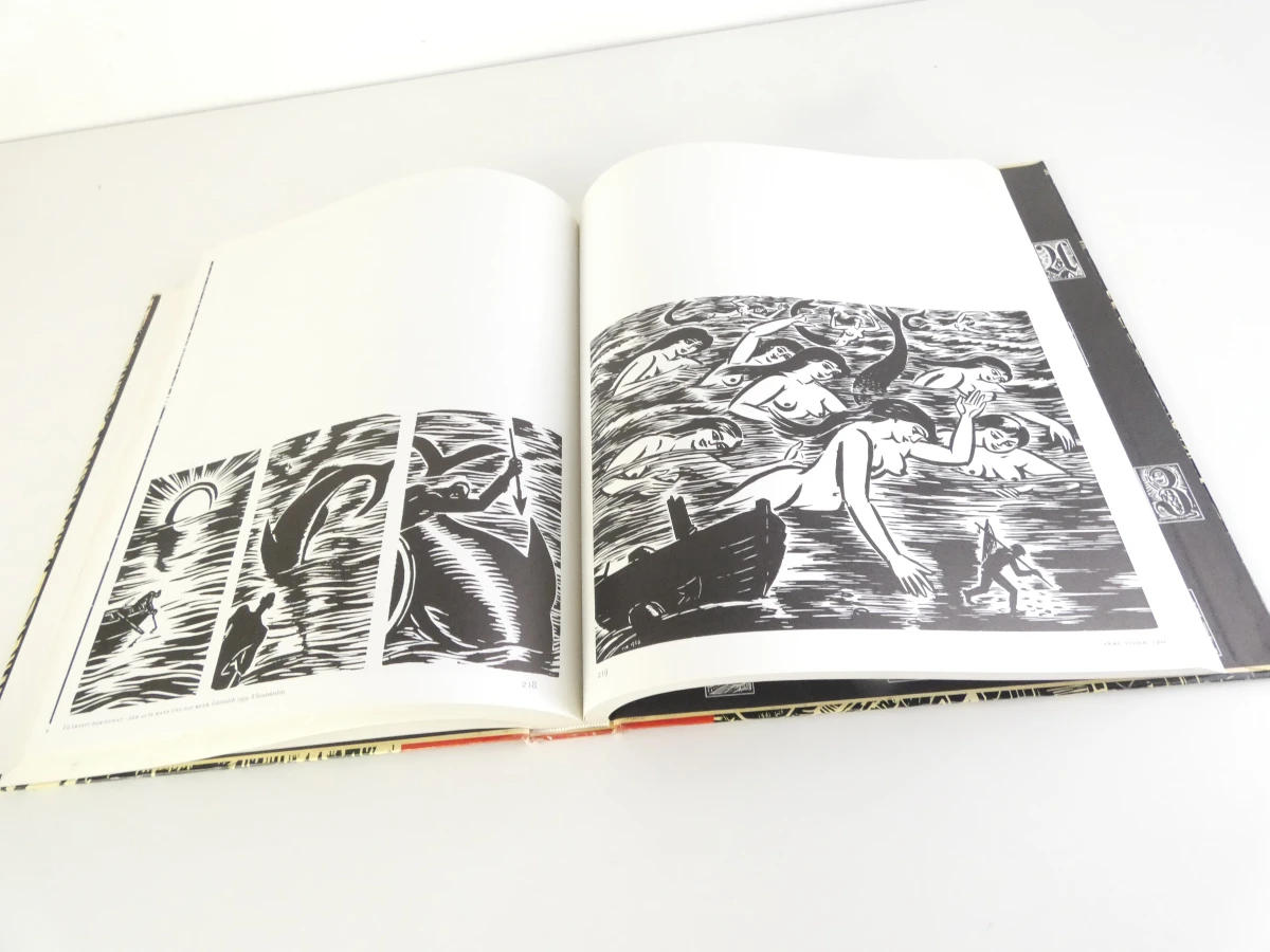 Boek Frans Masereel met houtsneden en illustraties