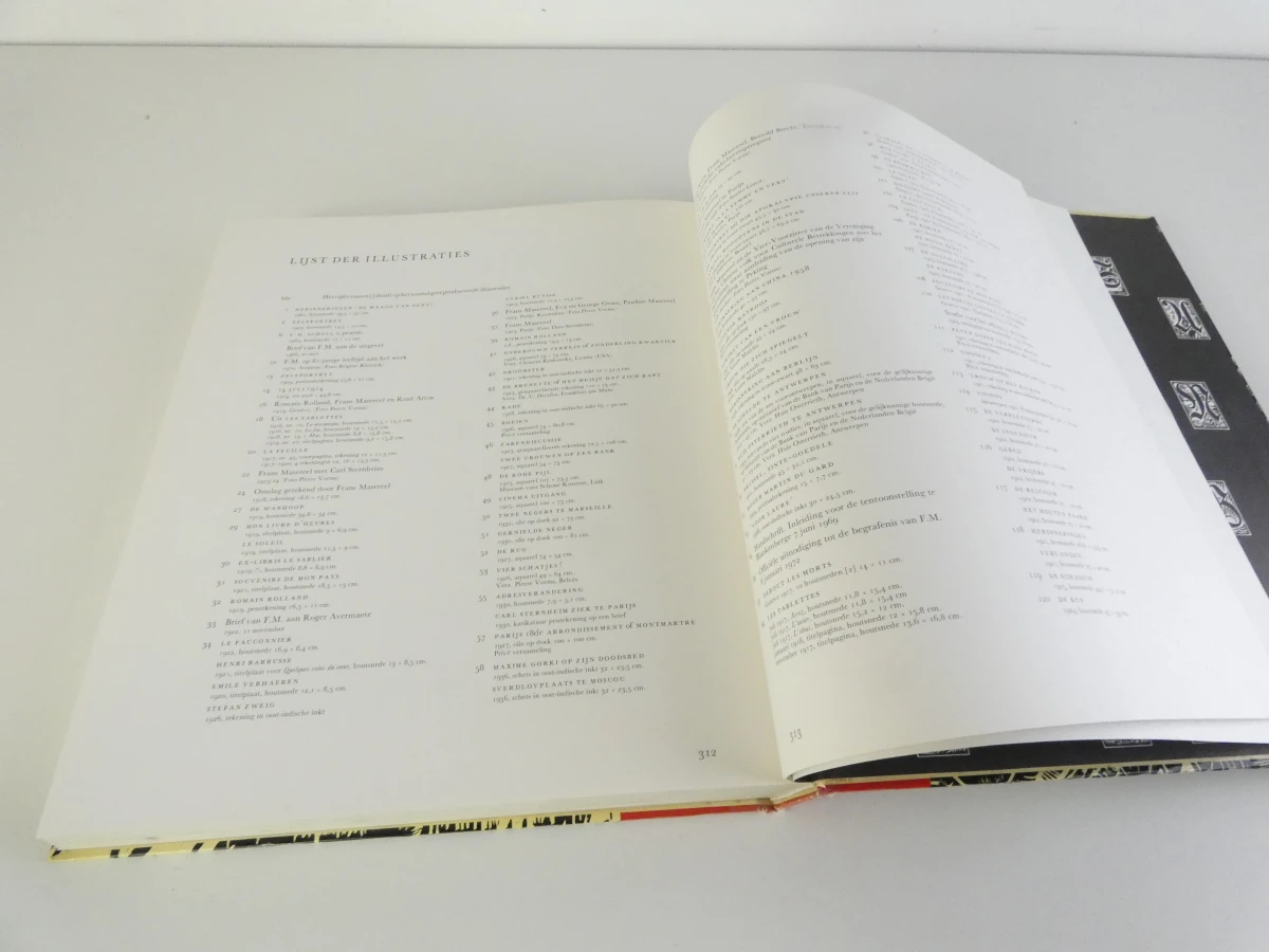 Boek Frans Masereel met houtsneden en illustraties