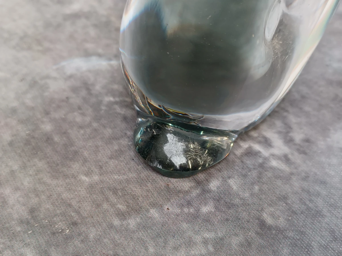 Set van drie Murano glas presse-papiers in de vorm van dolfijnen
