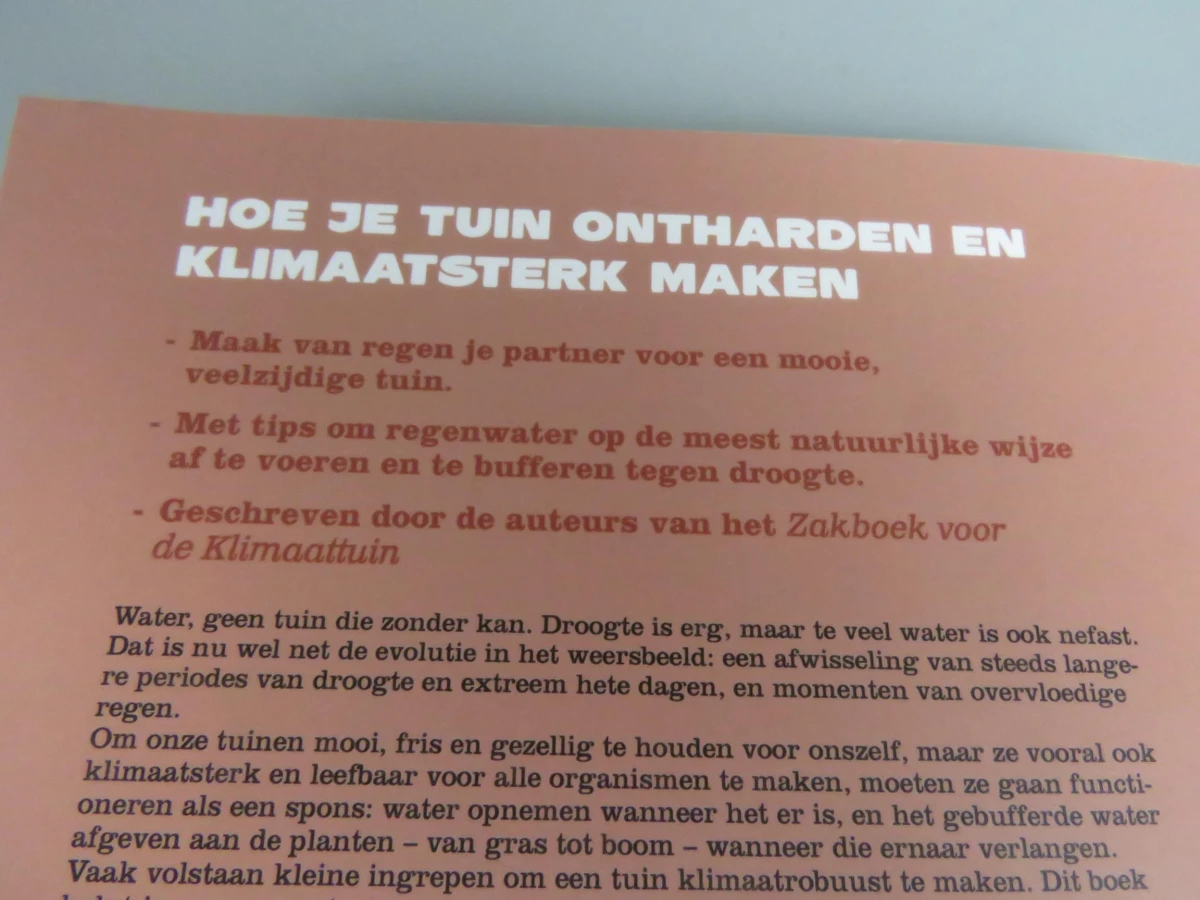 Boek voor de sponstuin
