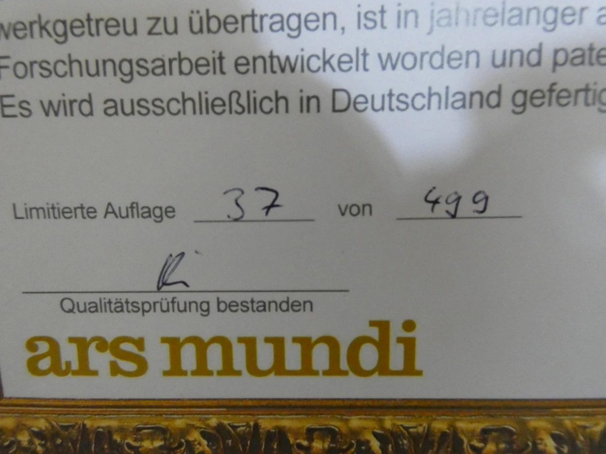Schilderij "Liggende vrouwelijke naaktfiguur op een wit kussen" + certificaat