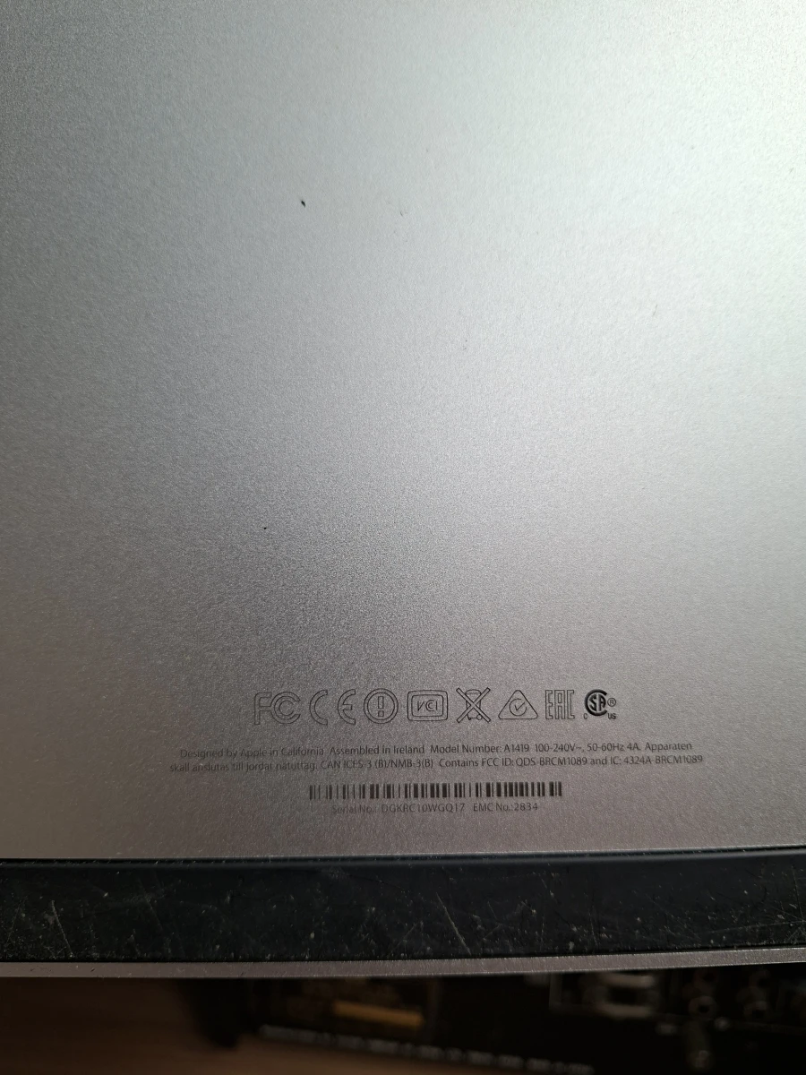 Apple iMac 27-inch Retina 5K (Late 2015)