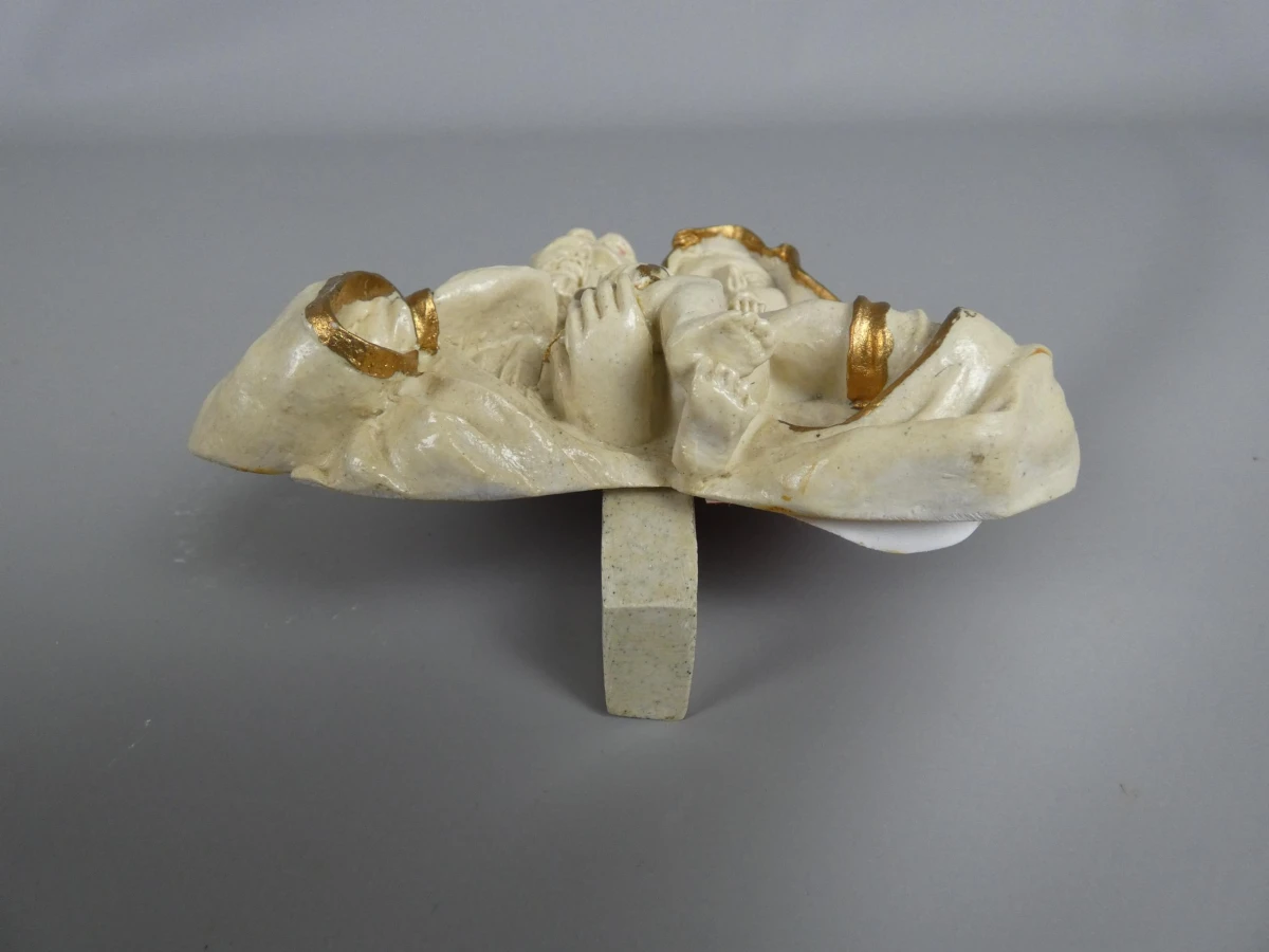 Handgemaakte Heilige Familie sculptuur uit de Filipijnen