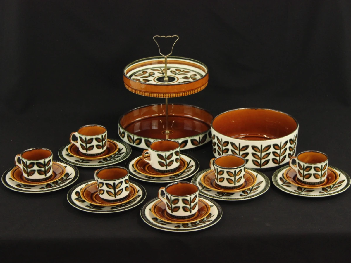 Boch Rambouillet vintage koffieservies en etagère set - start of aanvulling (23 stuks)