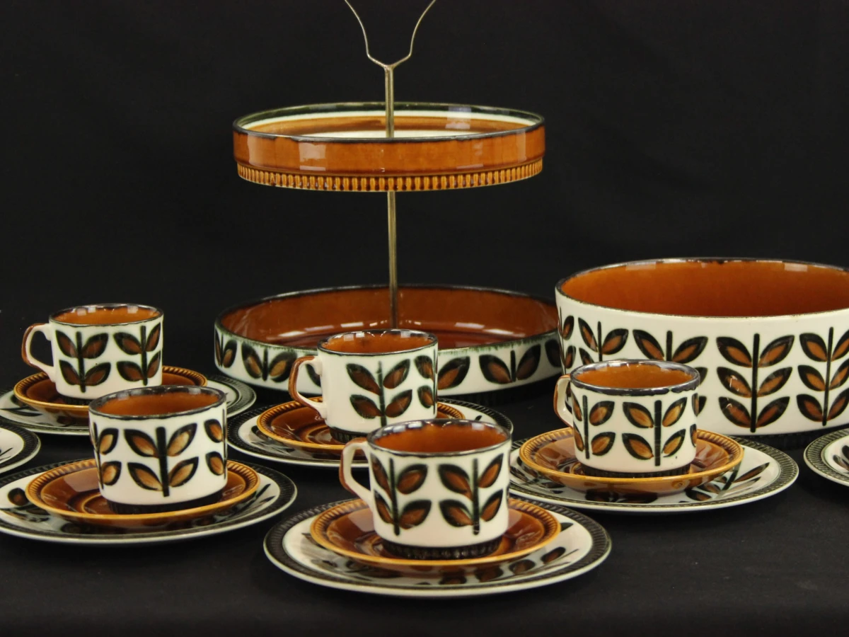 Boch Rambouillet vintage koffieservies en etagère set - start of aanvulling (23 stuks)