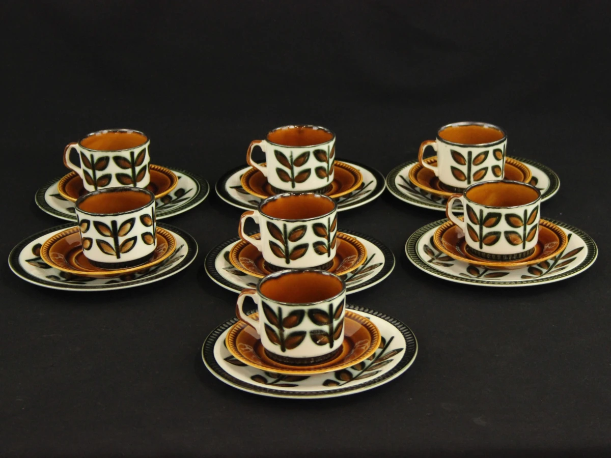 Boch Rambouillet vintage koffieservies en etagère set - start of aanvulling (23 stuks)