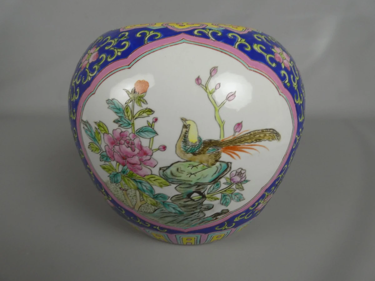 Kleurrijke Chinese keramieken gemberpot met deksel