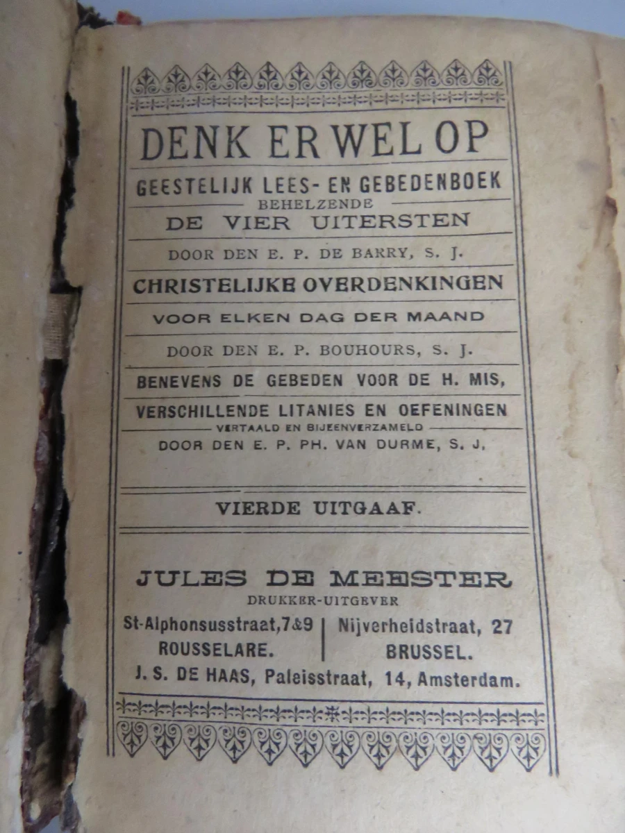 3 boekjes "Drie Eeuwen Devotie: Van Kindergebed tot Laatste Overdenking"