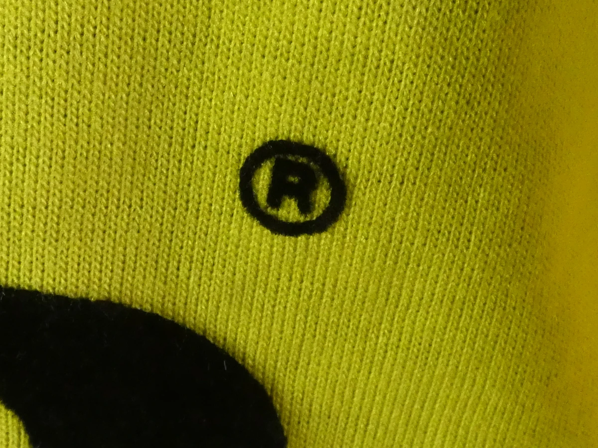 Vintage Lotto wielertrui geel-blauw met rits(Maat: EL)