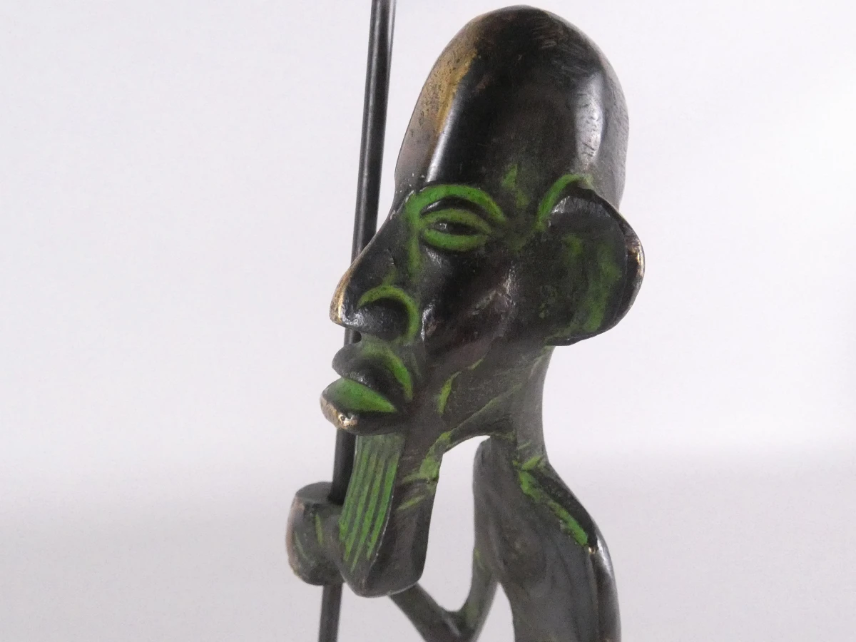 4 Afrikaanse bronzen beeldjes