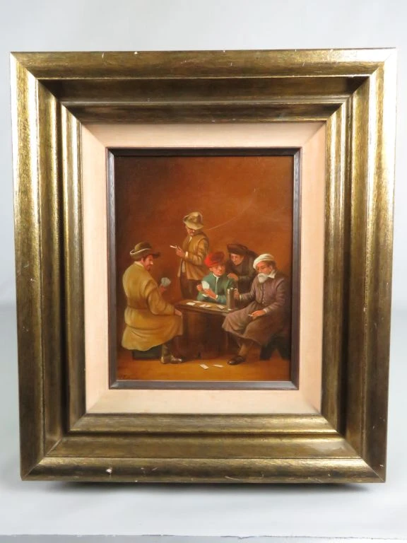 Schilderij - De Kaartspelers