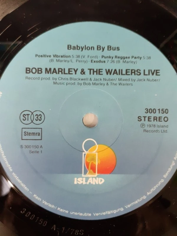 Vinyl: Bob Marley and the Wailers - Babylon By Bus