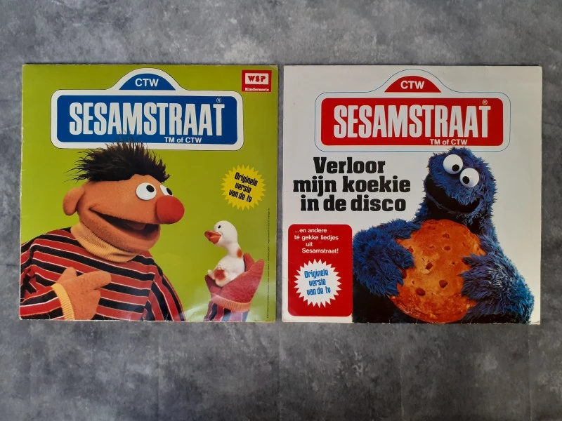 Duo van Sesamstraat verzamelplaten