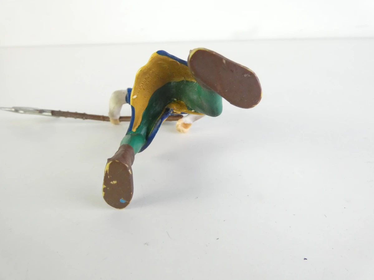 Lot van zes Schleich middeleeuwse ridders met twee paarden