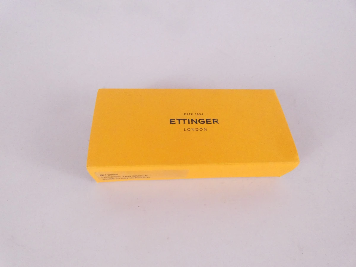 Ettinger Lederen schoenlepel met etui in originele doos, Engeland