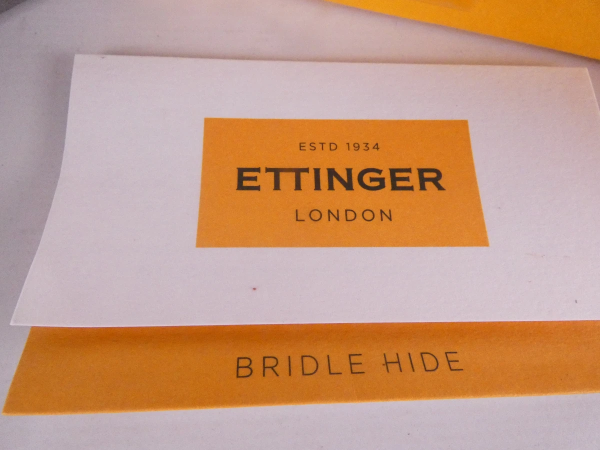 Ettinger Lederen schoenlepel met etui in originele doos, Engeland