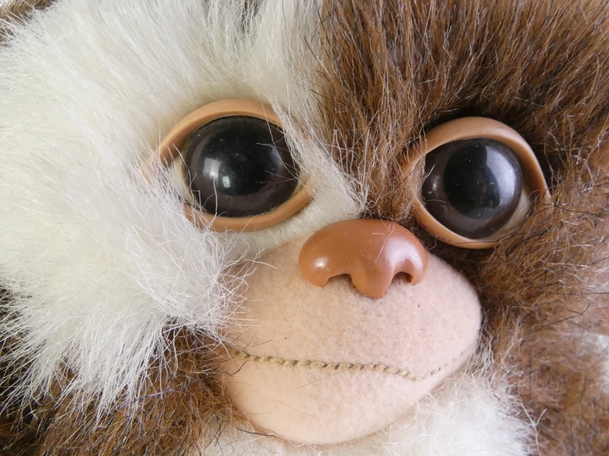 Vintage Gremlins set met Gizmo knuffel en figuurtjes