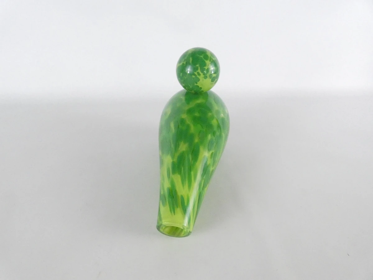 Decoratieve groene glazen eend - Daan Theys