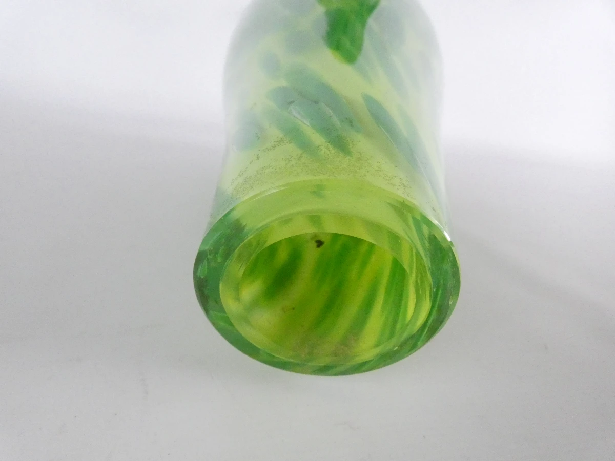 Decoratieve groene glazen eend - Daan Theys