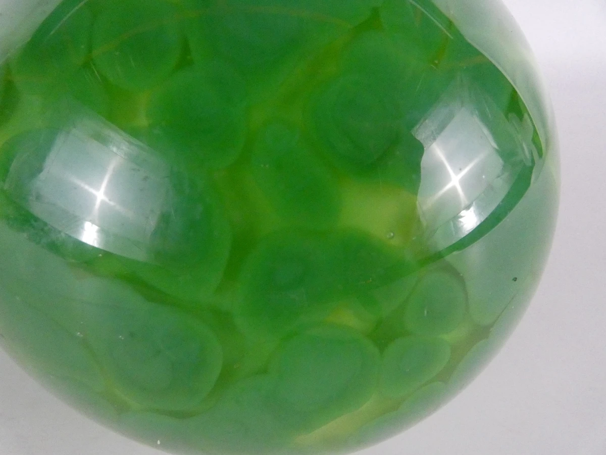 Decoratieve groene glazen eend - Daan Theys