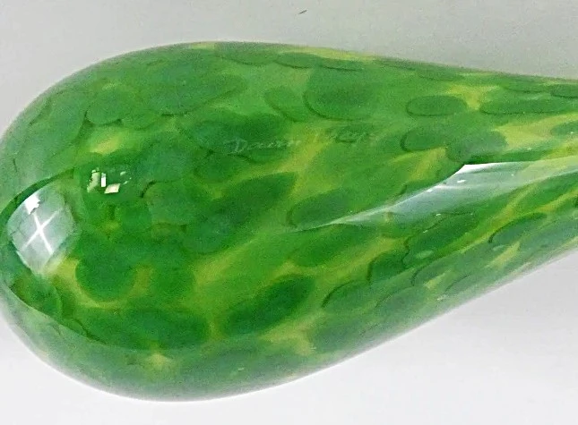 Decoratieve groene glazen eend - Daan Theys