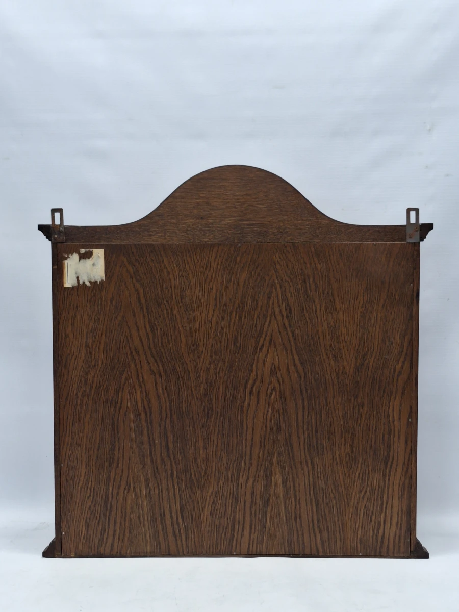 Elegante eikenhouten hangvitrinekast met glas – Klassieke tijdloze uitstraling