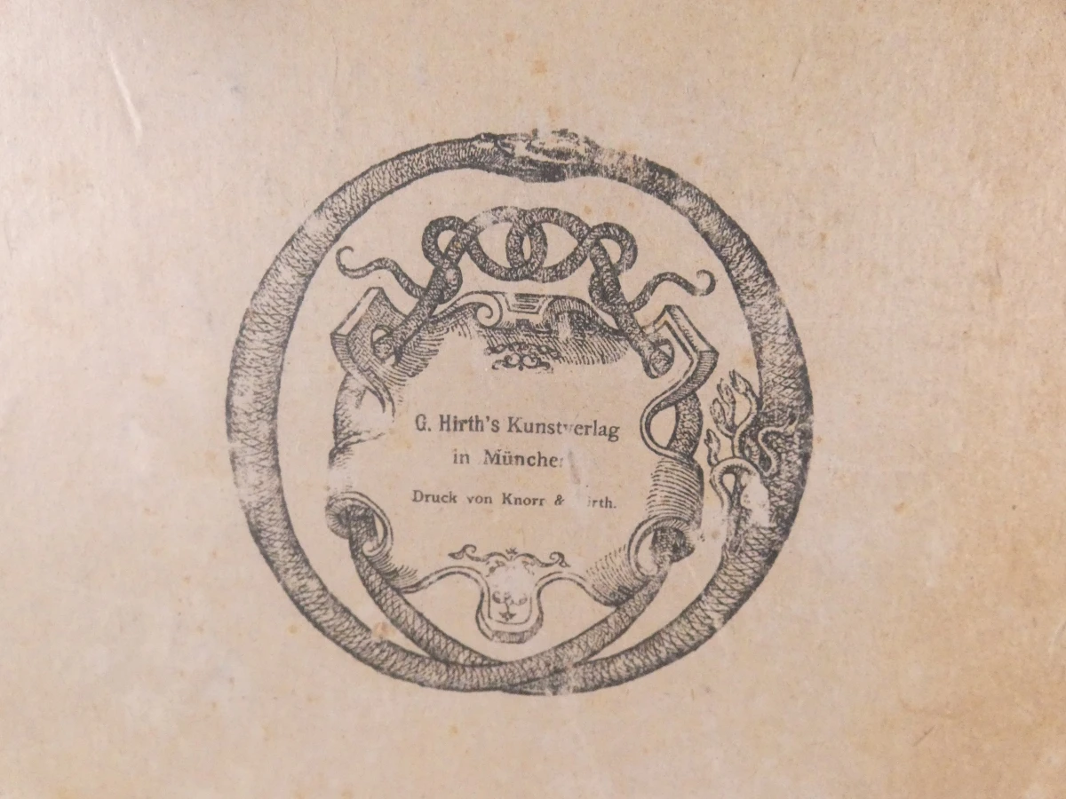 Meister Holzschnitte uit 1893, kunstboek met houtsneden
