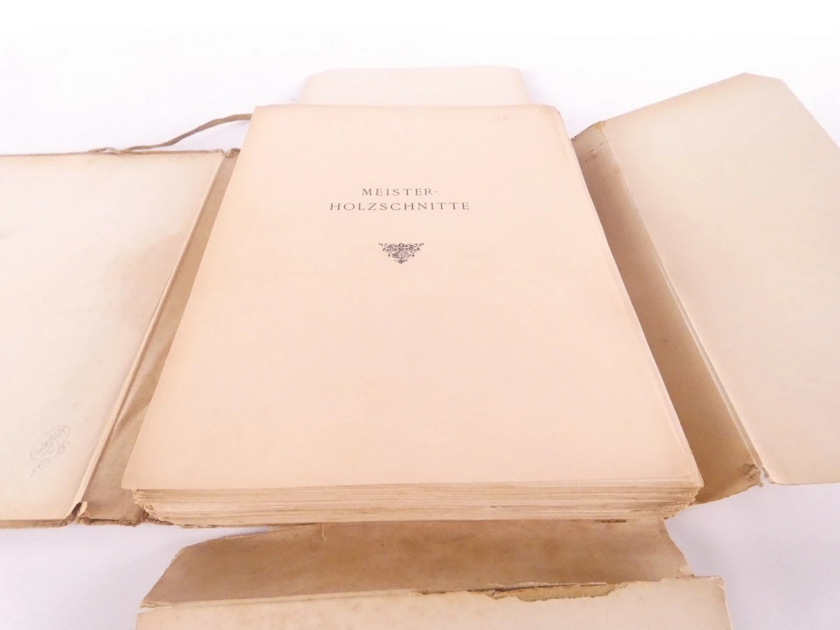 Meister Holzschnitte uit 1893, kunstboek met houtsneden