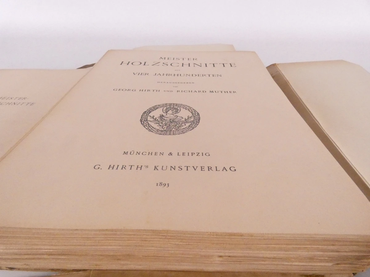 Meister Holzschnitte uit 1893, kunstboek met houtsneden