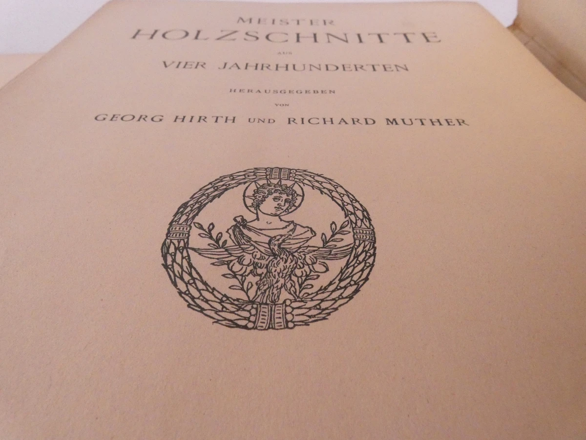Meister Holzschnitte uit 1893, kunstboek met houtsneden