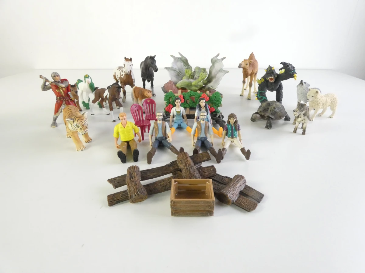 Set Schleich dieren en figuren met accessoires