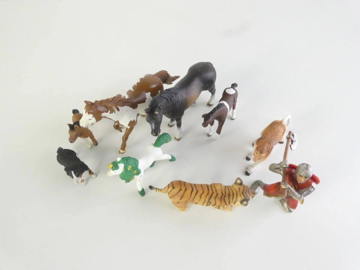 Set Schleich dieren en figuren met accessoires