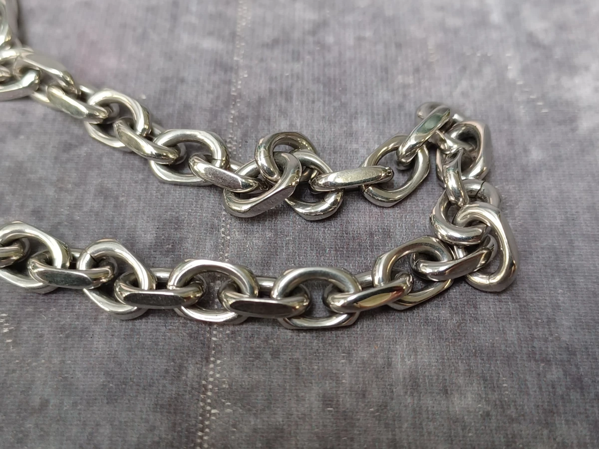Stoere Diesel RVS Schakelketting met Mohawk Logo
