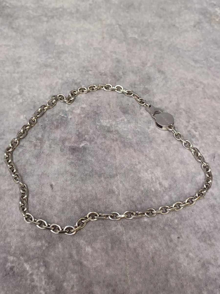 Stoere Diesel RVS Schakelketting met Mohawk Logo