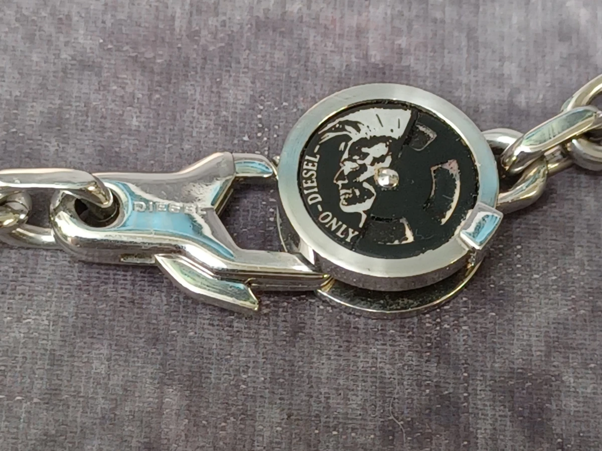 Stoere Diesel RVS Schakelketting met Mohawk Logo