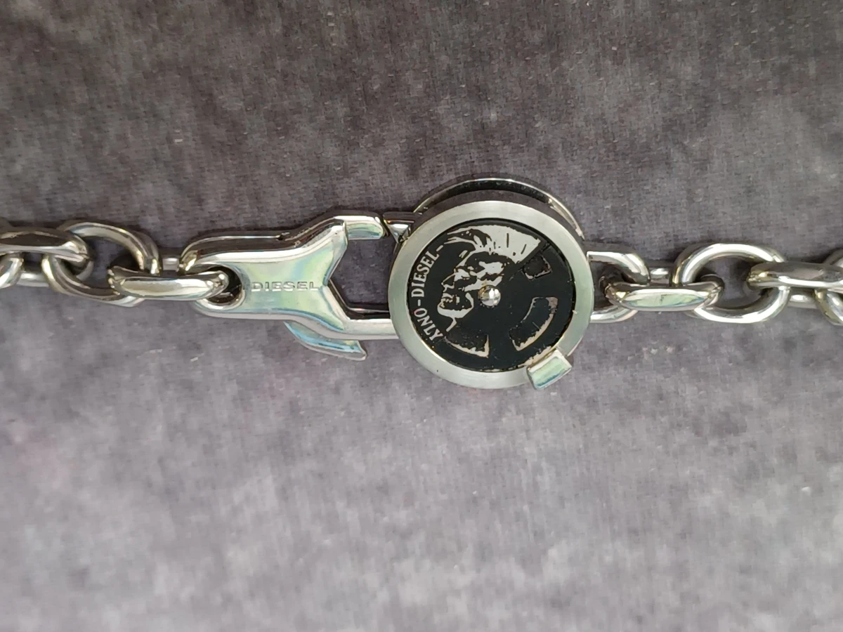 Stoere Diesel RVS Schakelketting met Mohawk Logo