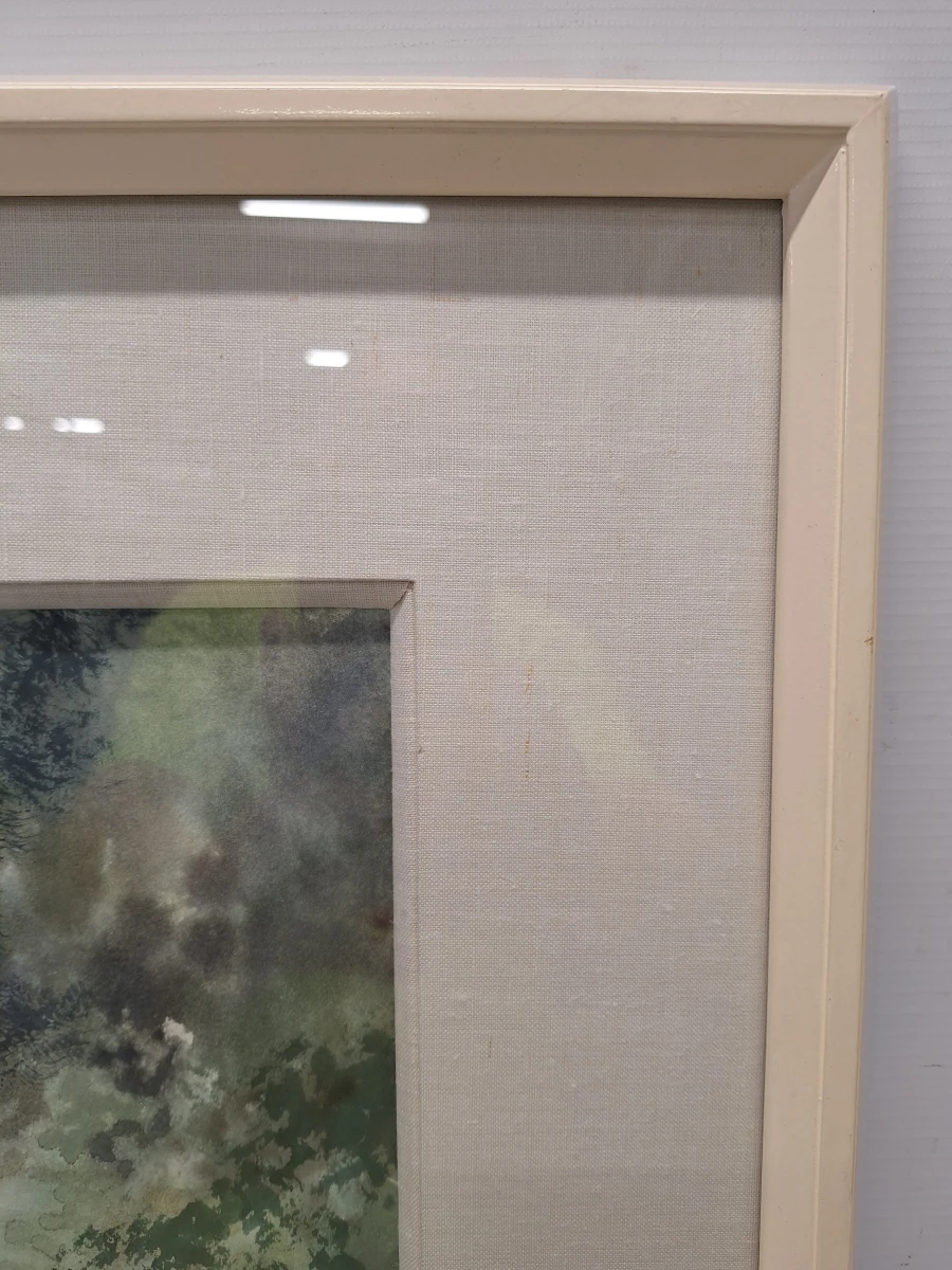 Originele aquarel - Sfeervol boslandschap - Xavier Swolfs