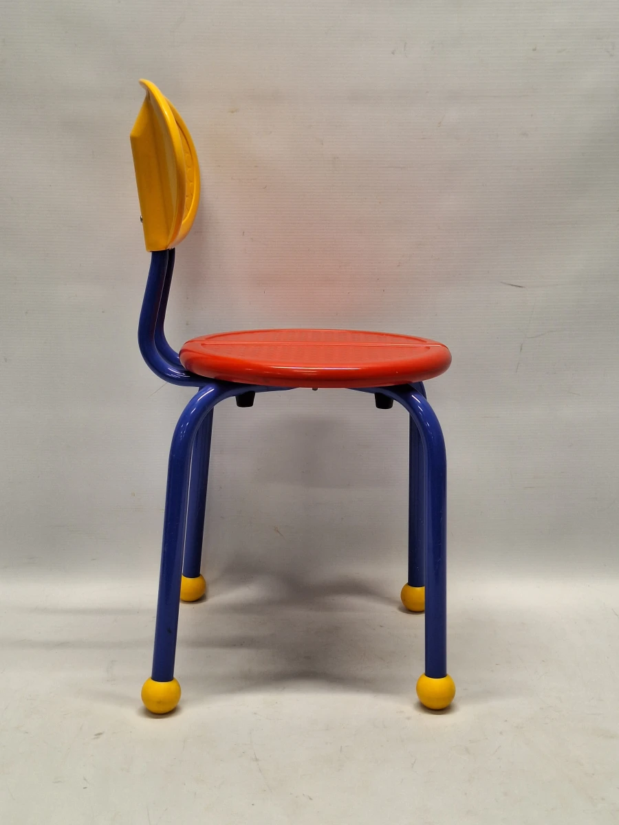 Vintage IKEA Puzzel kinderstoel - Memphis stijl - Jaren 80/90