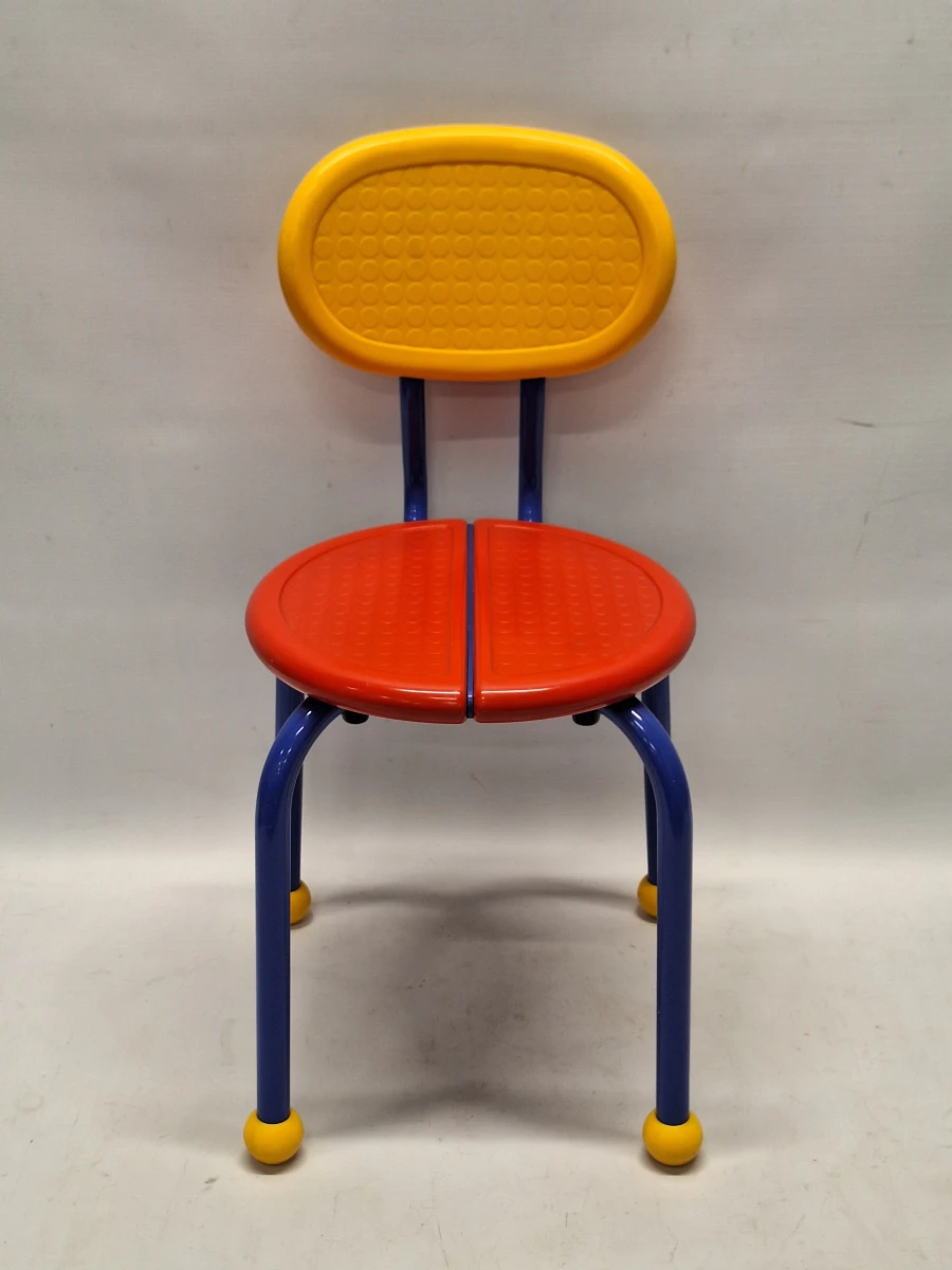 Vintage IKEA Puzzel kinderstoel - Memphis stijl - Jaren 80/90