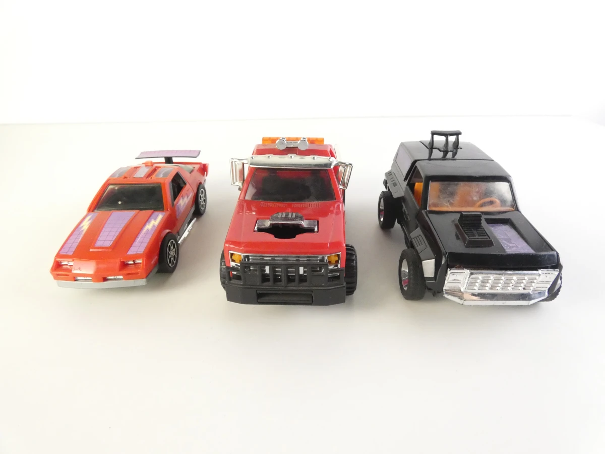 Set van 3 vintage MASK Kenner speelgoedauto's met transformeerbare functies