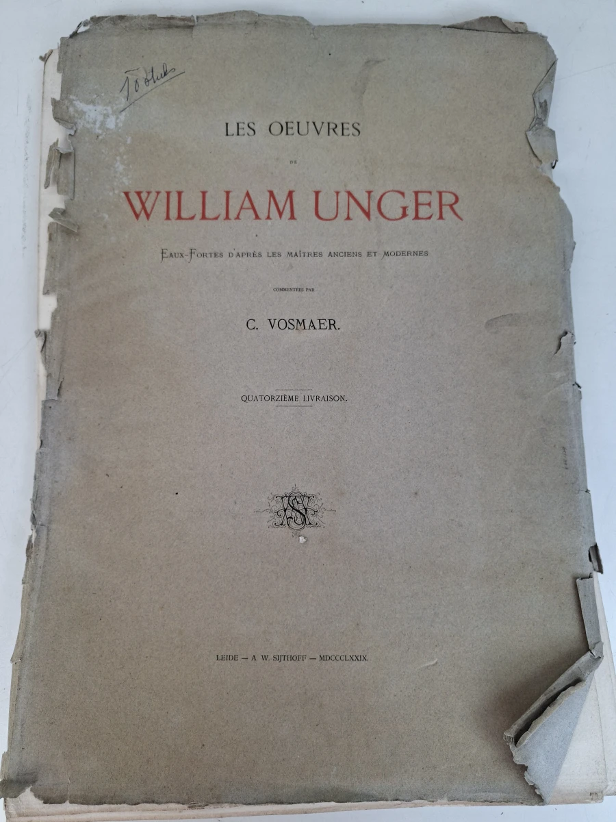 COMPLETE 14-Delige Antieke Kunstset "Les Oeuvres de William Unger" (1879) – Sijthoff