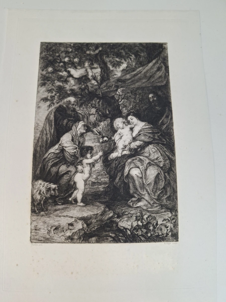 COMPLETE 14-Delige Antieke Kunstset "Les Oeuvres de William Unger" (1879) – Sijthoff
